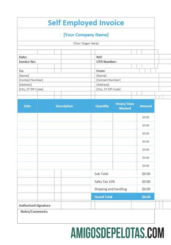 para download Modelo de fatura para autônomo